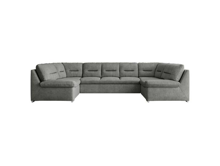 WOHNLANDSCHAFT COMODO U Grau Struktur