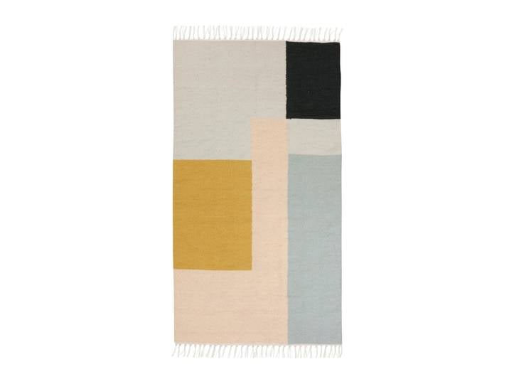 Ferm Living Tapis Kelim petit carrés