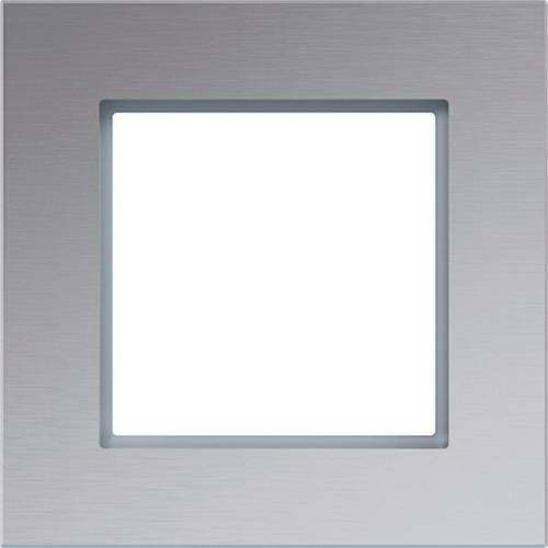 Hager Rahmen Rahmen Aluminium (gebürstet) WAD8100AL 1St.