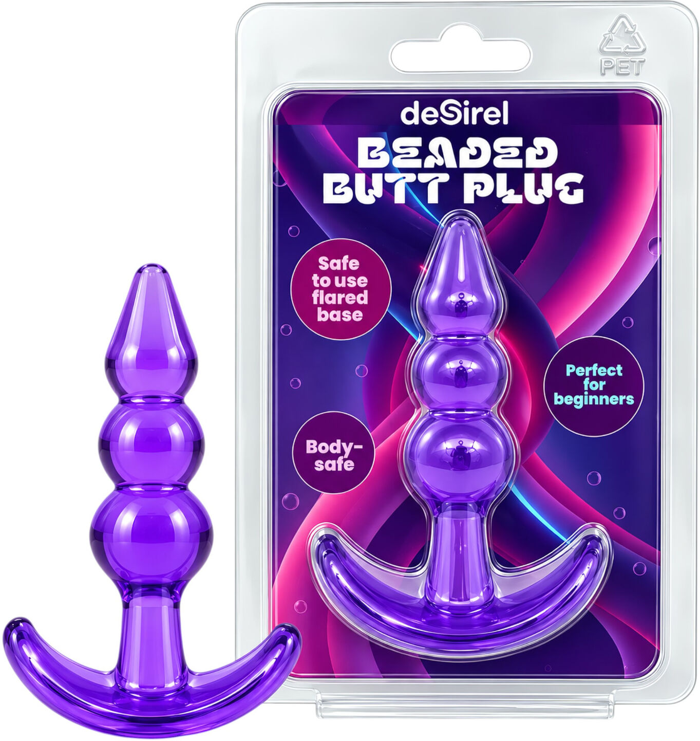 Desirel - Orb Shaped Anal Plug (Purple)