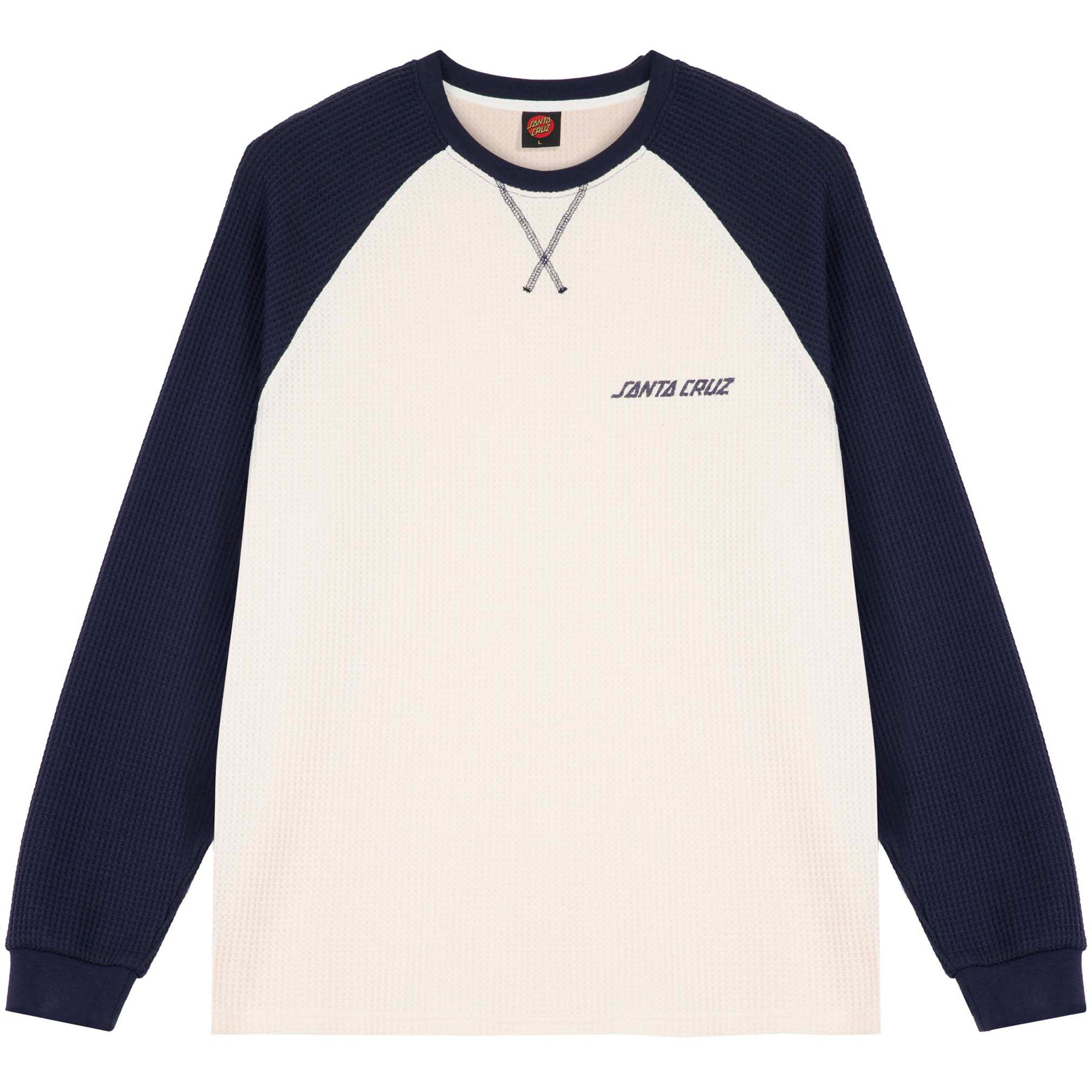 Santa Cruz Classic Strip Raglan Herren Longsleeves weiss Größe XL Atmungsaktiv