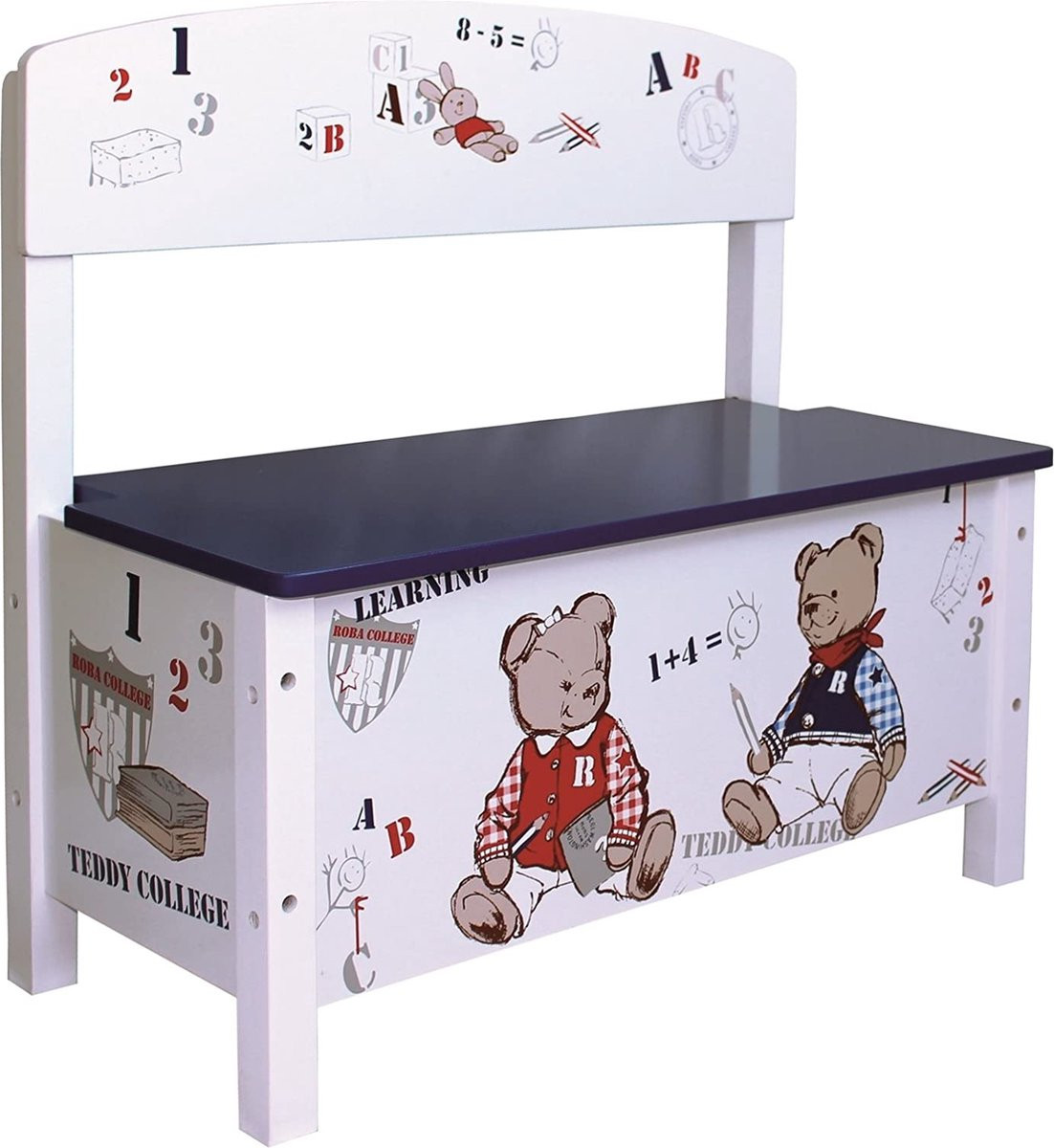 Roba Kindertafel met stoelen voor de kinderkamer B/D/H: 62.5 x 29 x 58.5 cm