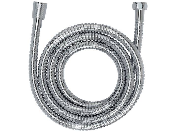 Brauseschlauch WENKO Schwarz , silber, L:2m, Edelstahl, Schläuche, Brauseschlauch, ummantelt mit rostfreiem Edelstahl, 150 cm