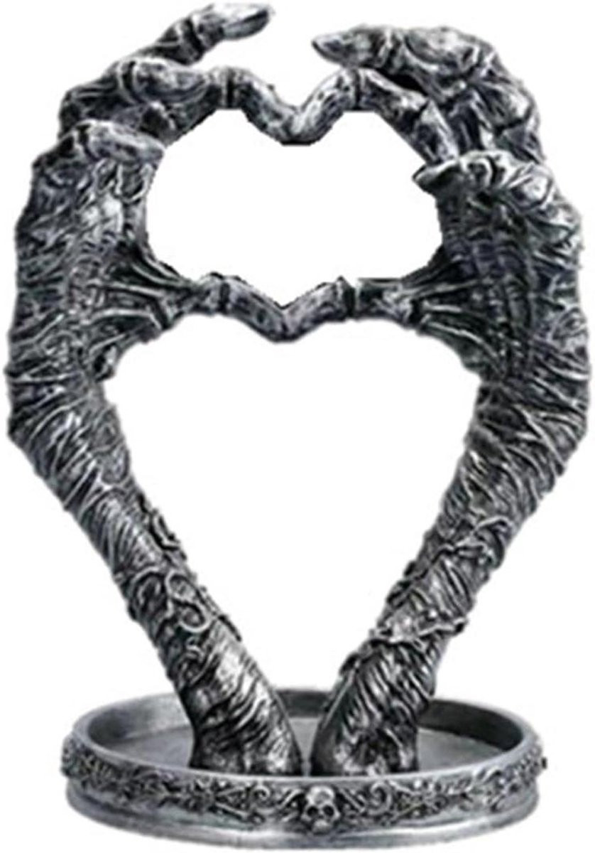 Hand Liefdes Hart Sculptuur - Handgemaakt Hars Ornament voor Woonkamer Decoratie
