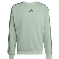 adidas Essentials Three Stripes Fleece Sweatshirt Herren - silgrn
