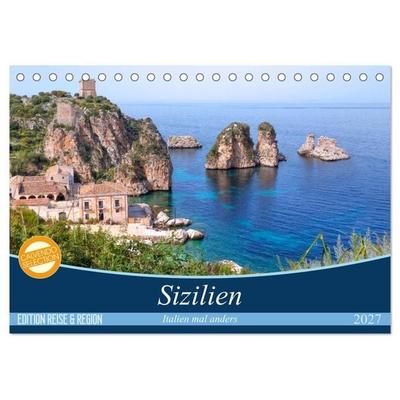 Sizilien - Italien mal anders (Tischkalender 2027 DIN A5 quer), CALVENDO Monatskalender