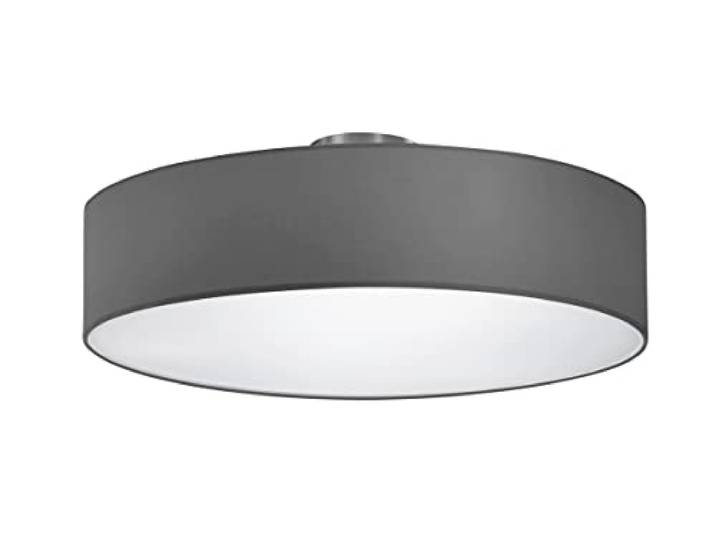 Trio\, Plafonnier\, Hotel 3xE27\, Durchmesser 50 cm\, Gris