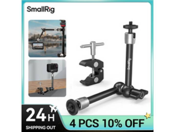 Smallrig Clamp W/1/4 En 3/8 Schroefdraad En 9.5 Inch Instelbare Wrijving Macht Scharnierende Magic Arm Voor lcd Monitor/Led Licht