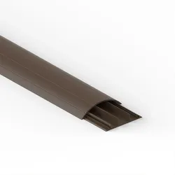 GGK 4222 Aufbodenkanal ABK 18x75mm-8014, PVC, 3 Kammern, Rückseite geriffelt, braun ABK18x75  - 2 Meter