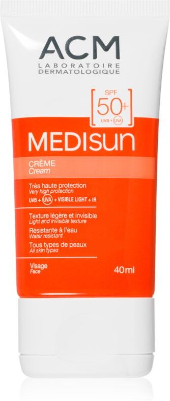 ACM Medisun crème solaire visage waterproof SPF 50+ 40 ml