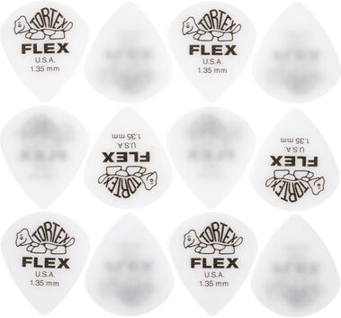 Dunlop Tortex Flex Jazz III XL 1.35 Blanc