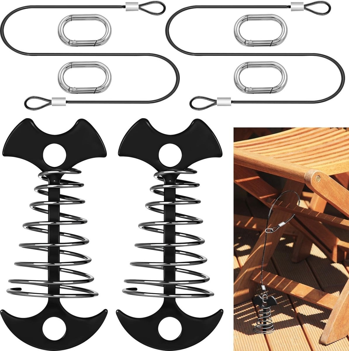 Dailygoods Dekankers voor Meubels, Set van 2, Aluminiumlegering