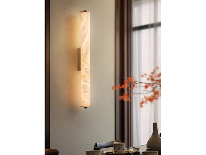 2025 plein cuivre espagnol naturel flocon de neige marbre mur LED lampe moderne lumière luxe salon chambre chevet balcon éclairage