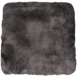 Heitmann Felle Lammfell-Sitzkissen, Anthrazit, ca. 35 x 35 cm