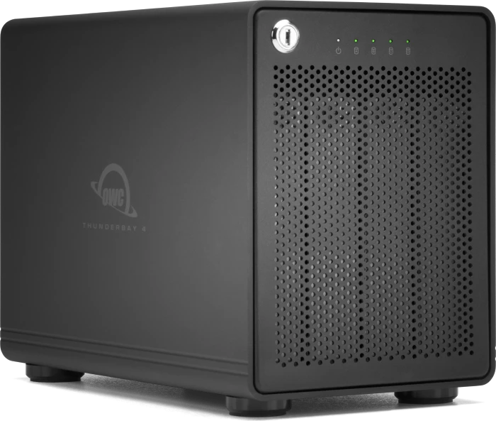 OWC ThunderBay 4 RAID 5 (schwarz, 4-Bay Storage Enclosure mit Dual Thunderbolt 3 Ports)