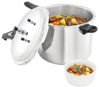 MegaChef 11.5 Quart Induction and Stovetop Pressure Cooker/Canner with Steamer