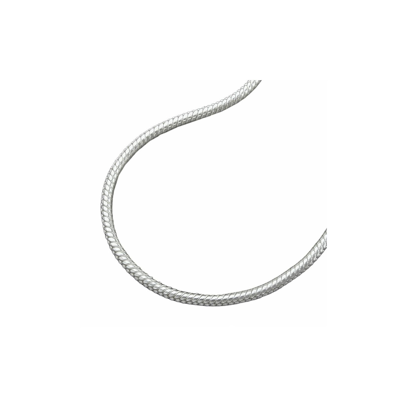 Gallay Kette Schlange 1,5mm rund Silber 925 45cm