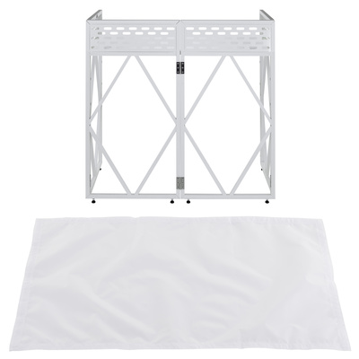 Roadworx DJ Table ALU White Blanc