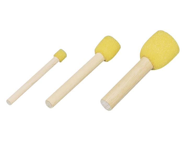 Rayher Schwammstempel 3 Grössen 1, 2, 3 cm 3 Stück