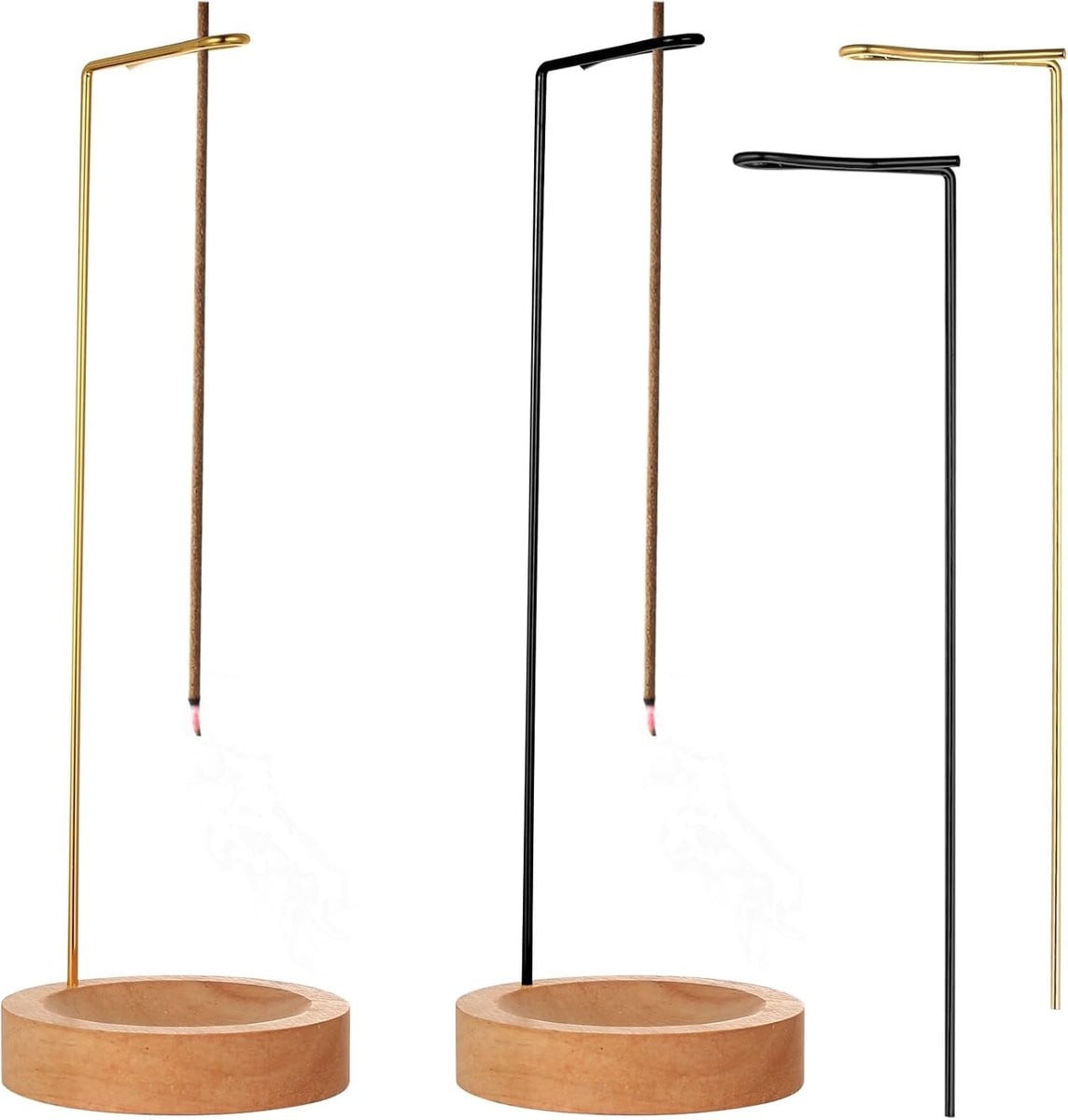 Houten Incense Stick Houder Set van 2 voor Meditatie en Aromatherapie