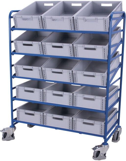 VARIOfit Chariot Euro avec 15 bacs en plastique (sw-610.302)