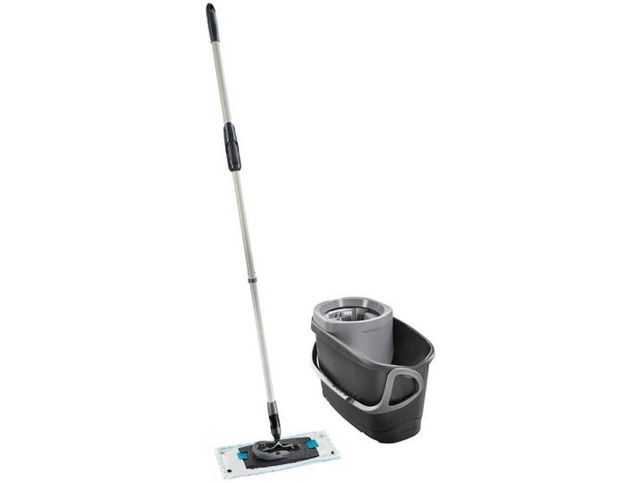 Leifheit Bodenreinigungsset Clean Twist M Ergo, 3-teilig, 6 l, 33 cm, Teleskopstiel, 360° Drehgelenk, Schleudermechanik, Haushalt & Reinigung, Reinigung, Bodenwischer & Fensterwischer