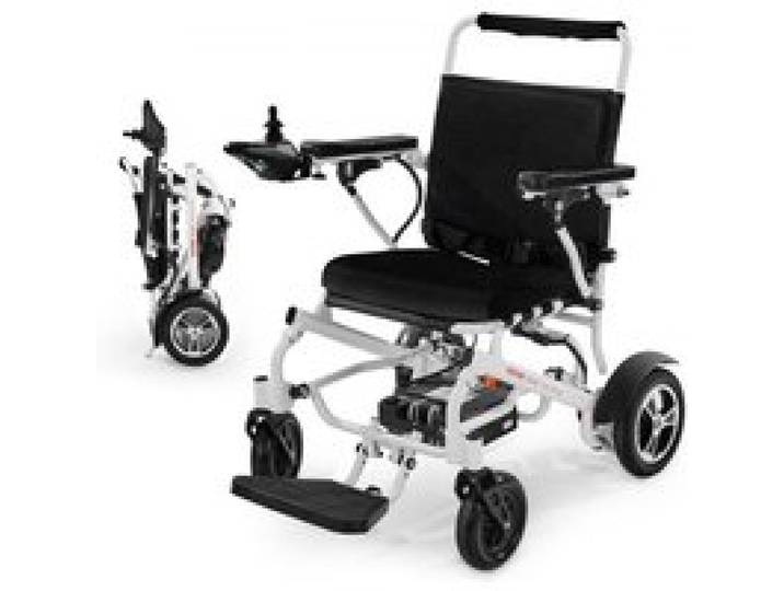 VEVOR Fauteuil Roulant Électrique, Capacité de Charge 136 kg, Autonomie 21 km, Siège Spacieux Confortable 533,4 mm, Fauteuil Roulant Motorisé Pliable Léger Portable pour Personnes Âgées, Handicapées