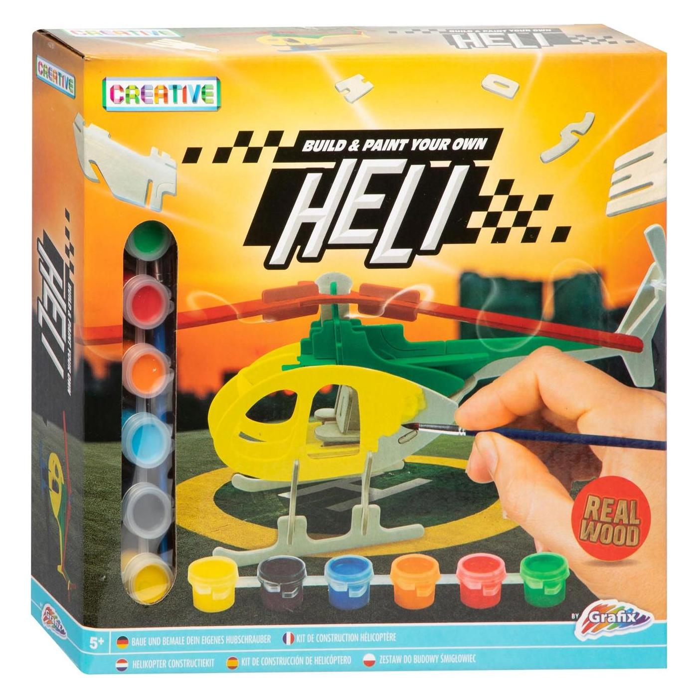 Grafix Bau- und Malset aus Holz - Helikopter (22211175)