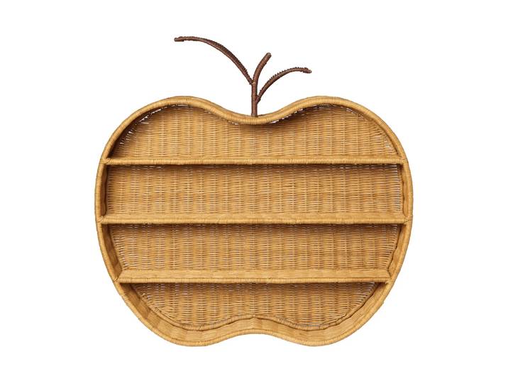 Ferm Living Apple geflochtenes Wandregal Natur, 70x12,5x68 cm