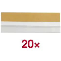 BOI Beschriftungsschilder mit selbstklebender Hülle 20 Stück transparent