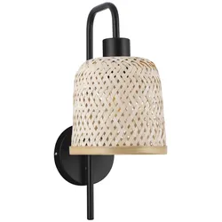 Nova Luce 9001088 INTRA Wandleuchte Natur/Schwarz