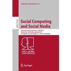 Social Computing and Social Media, Fachbücher
