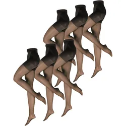 NUR DIE Damen Feinstrumpfhose Bauch-Beine-Po 20 DEN 6