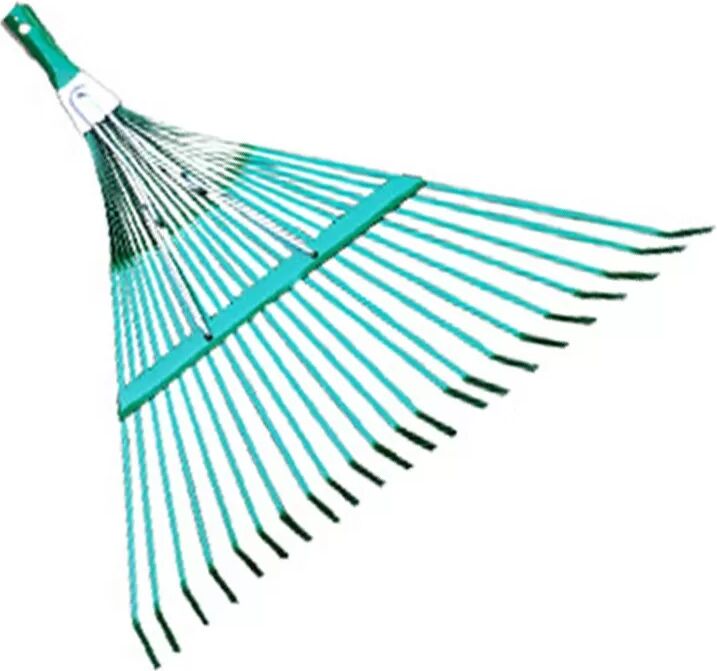 INF 22-Zahn-Gartenrechen mit Stahlseilen und abnehmbarem 4-teiligem Griff