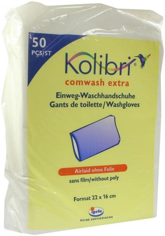 Kolibri comwash extra Waschhandschuh unfol.16x24cm