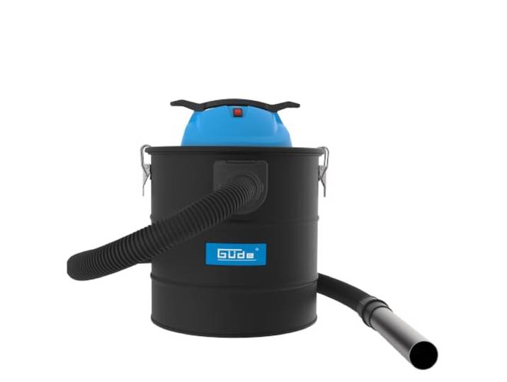 Güde GA 18-1200.1R Aschesauger – 230 Volt, 1200 Watt, 18 Kilopascal Unterdruck, 18 Liter Behälter, mit HEPA-Filter, Selbstreinigungsfunktion, Metall-Saugschlauch und Alu-Saugrohr, für Kamin, Ofen