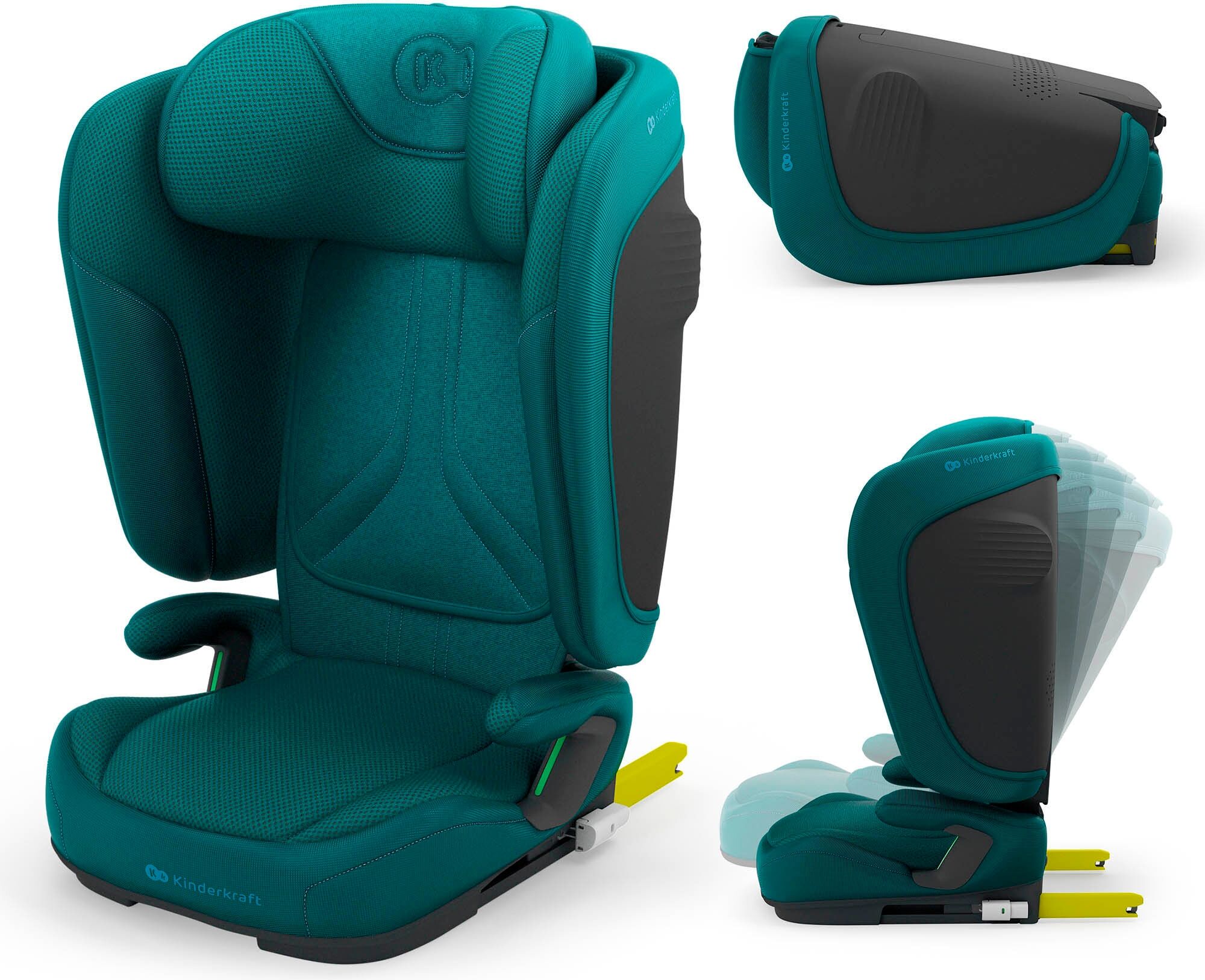 Autokindersitz KINDERKRAFT "UNITY 2 I-Size", Baby, grün, Materialmix, Kindersitze Autokindersitz