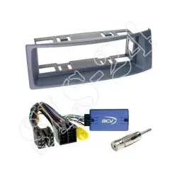 Renault Mégane I / Scenic Autoradio 1-DIN Einbaurahmen Radioblende + Lenkrada...