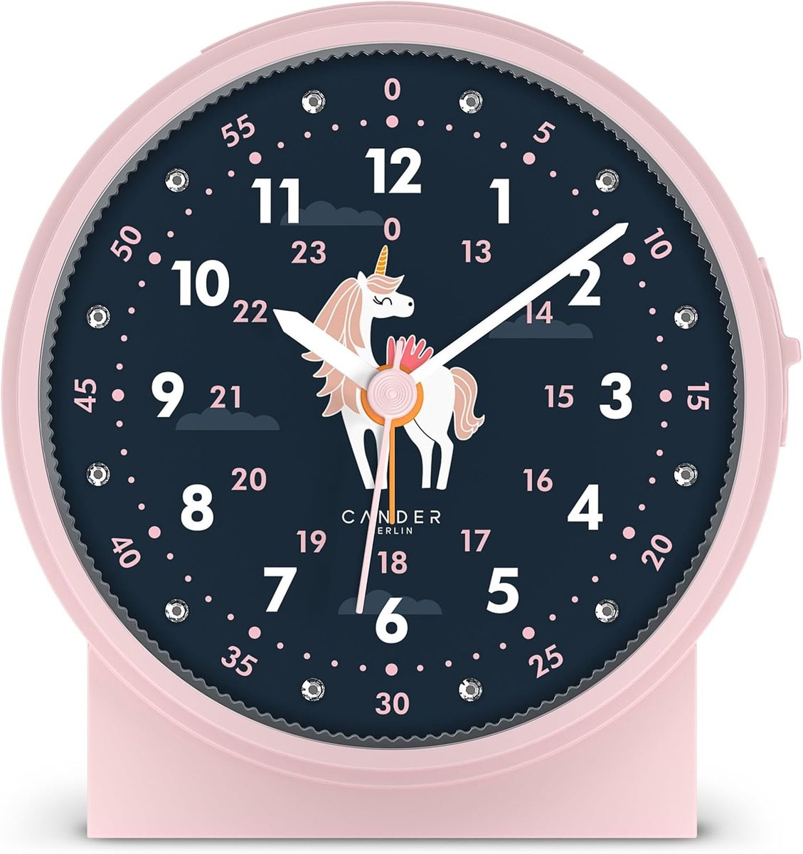 Geruisloze Kinderwekker met Eenhoornmotief voor Kinderen - Snooze Verlichting, Analoog Design voor Jongens en Meisjes