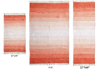 Richmond Gradation 3 Piece Area Rug Collection by Home Weavers Inc in Coral