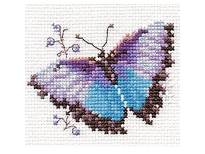 Alisa Cross Stitch Kit - Blauwe Vlinder