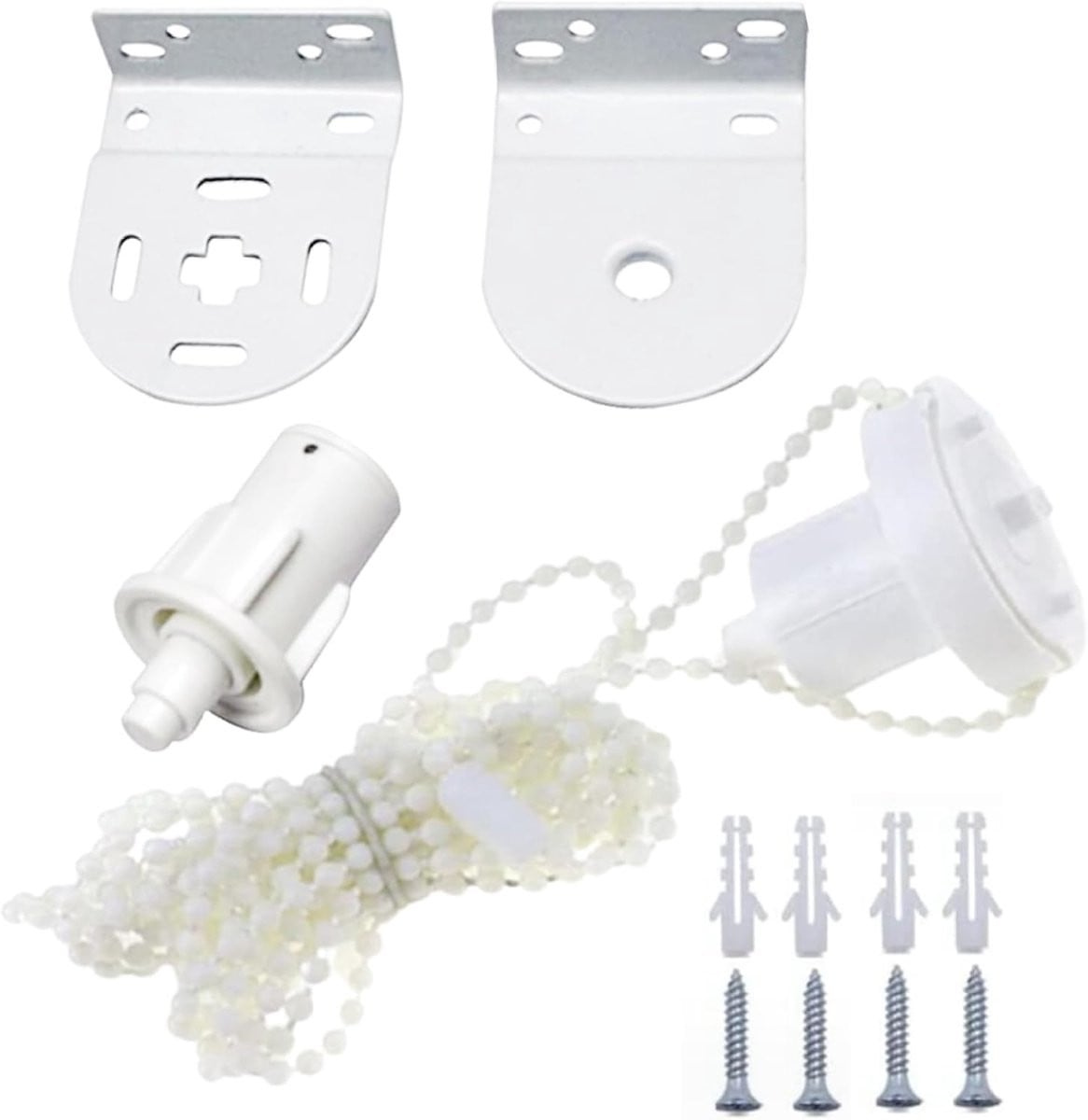 Universele Rolgordijn Reparatie Set met Beugels en Kralenketting voor 30mm Buis