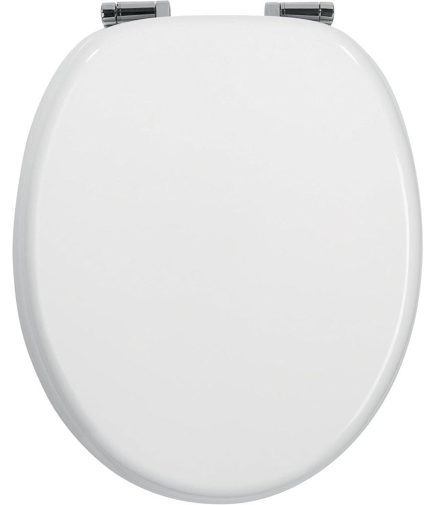 Wirquin Ronde zachte toiletbril wit met hout 2,9 kg