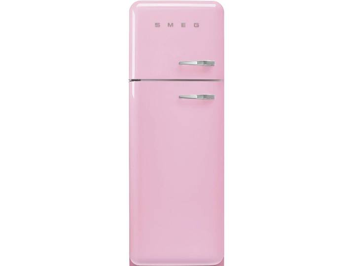 Smeg Kühl-Gefrier-Kombination, Pink, Metall, 1 Schublade(n),3 Schublade(n) Schubladen, C, 60x172x72.8 cm, Made in Italy, Abtauautomatik, LED-Innenbeleuchtung, elektronische Temperaturregelung, No-Frost, Warneinrichtung bei Temperaturanstieg, Kälteakku, Urlaubsschaltung, Küchen, Küchenelektrogeräte, Kühl- & Gefrierschränke, Kühl- und Gefrierkombinationen