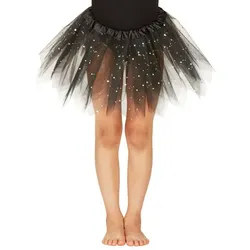 Kinder-Tutu, schwarz-glitter