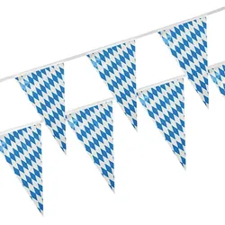 Papstar 10 X Wimpelkette, Folie 4 m "Bayrisch Blau" wetterfest