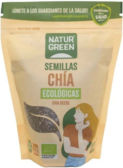 NaturGreen Sementes De Chia Bio Sem Glúten 500g