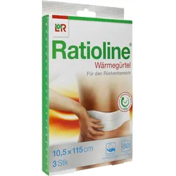 Ratioline Wärmegürtel Rücken 10,5 x 115 cm 3 St Pflaster