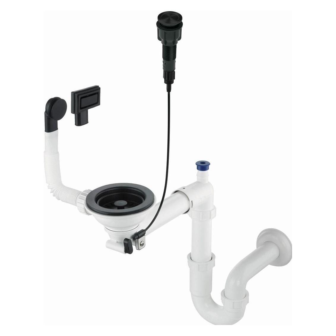 Siphon für 1-Becken-Granitspüle - Space-Saver (Flaschensiphon) (ZXY_N982)
