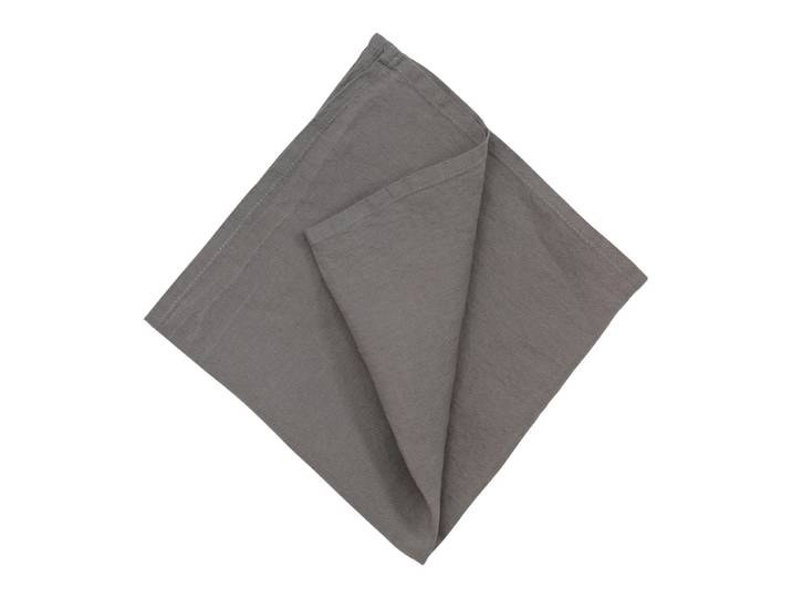 Serviette Lindau, Atelier Pfister, grau, Leinen